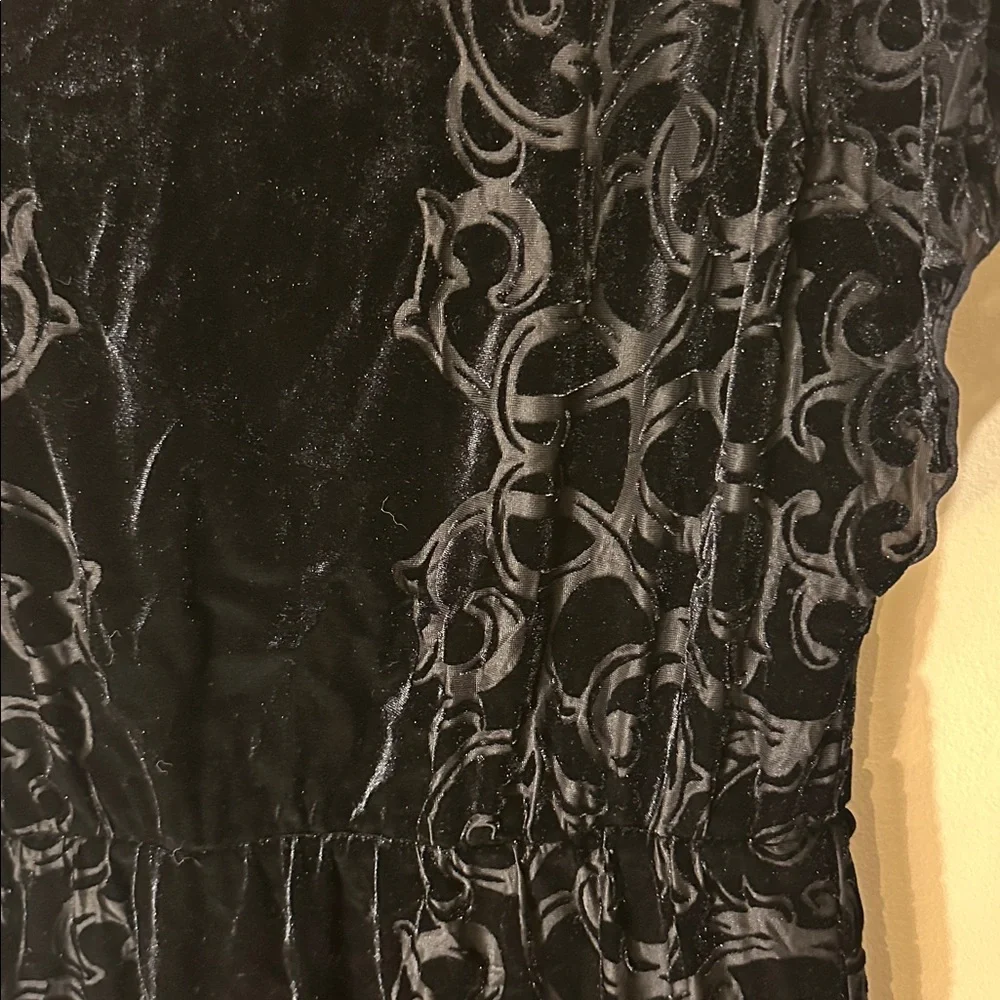 White House Black Market velvet Black Mini Dress